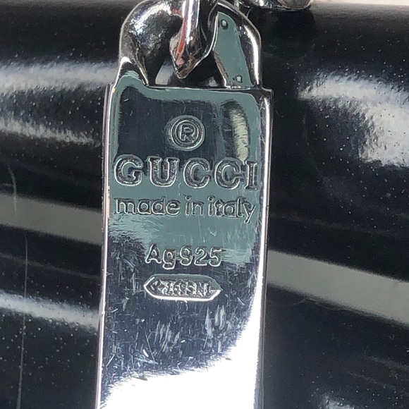 GUCCI Ghost GG Chain Link Sterling Silver 925 Bracelet Sz 20 NIB - Picture 9 of 17